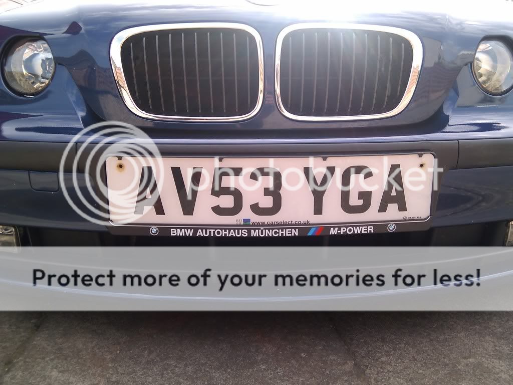 Pic of number plate surround BMW Forums BimmerForums